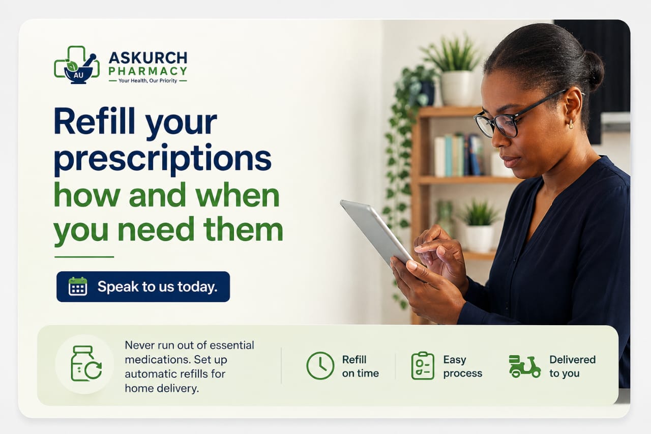 Medication refill service - automatic prescription delivery
